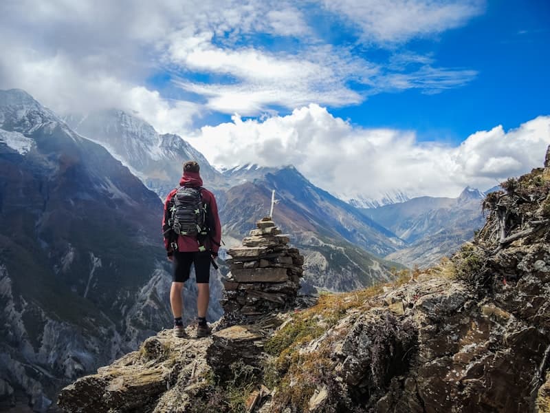 Travel desk with maps and planning tools